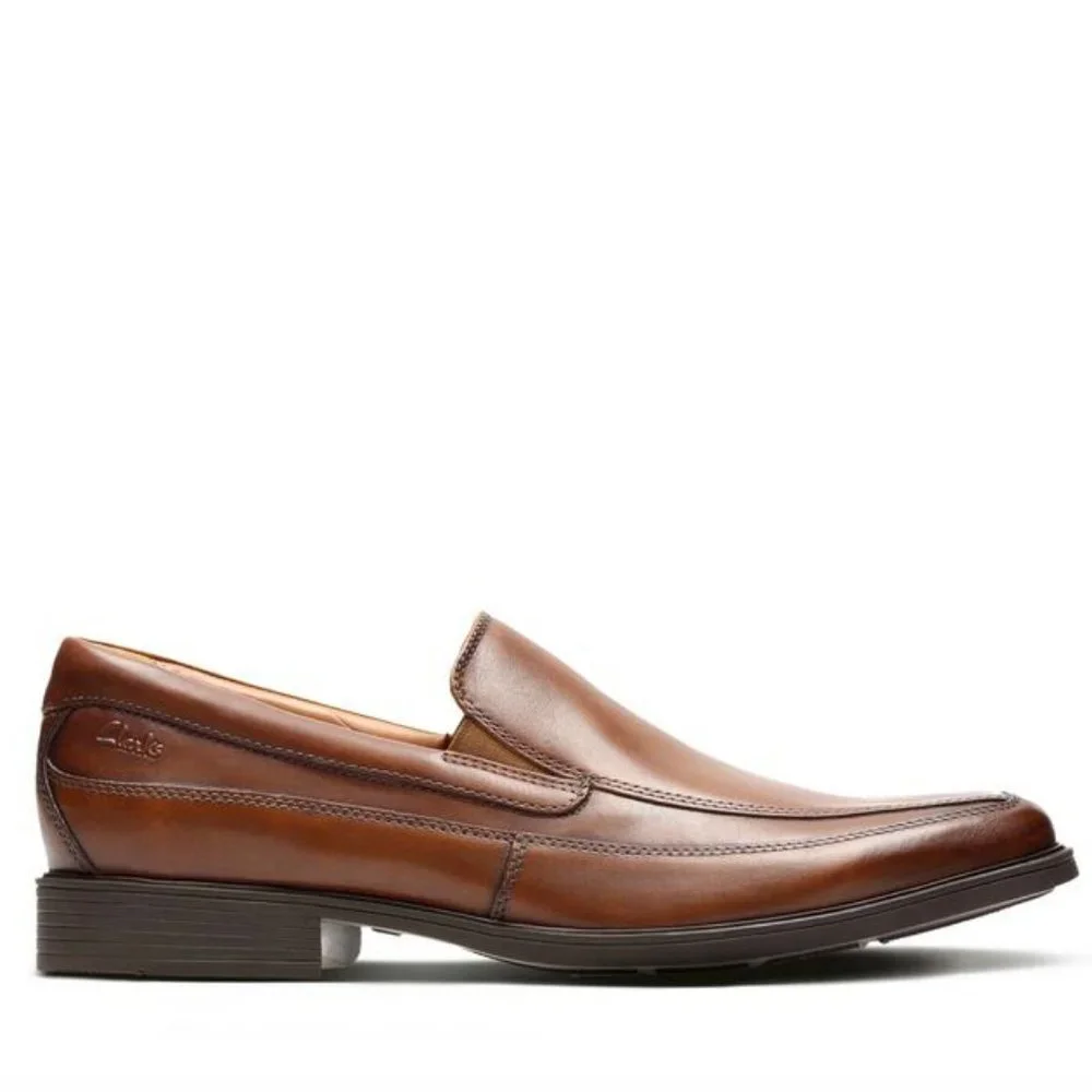 CLARKS Men's Leather Loafers Dress Shoes